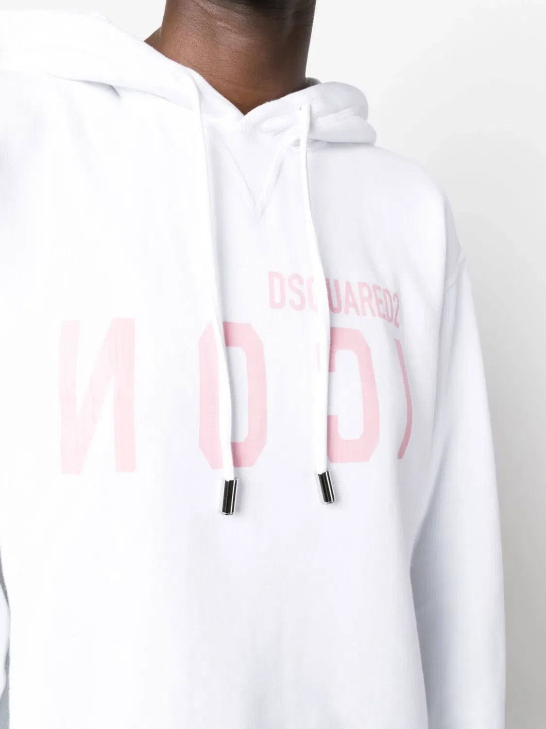 DSQUARED2 Худи с логотипом в белом цвете — фото 3