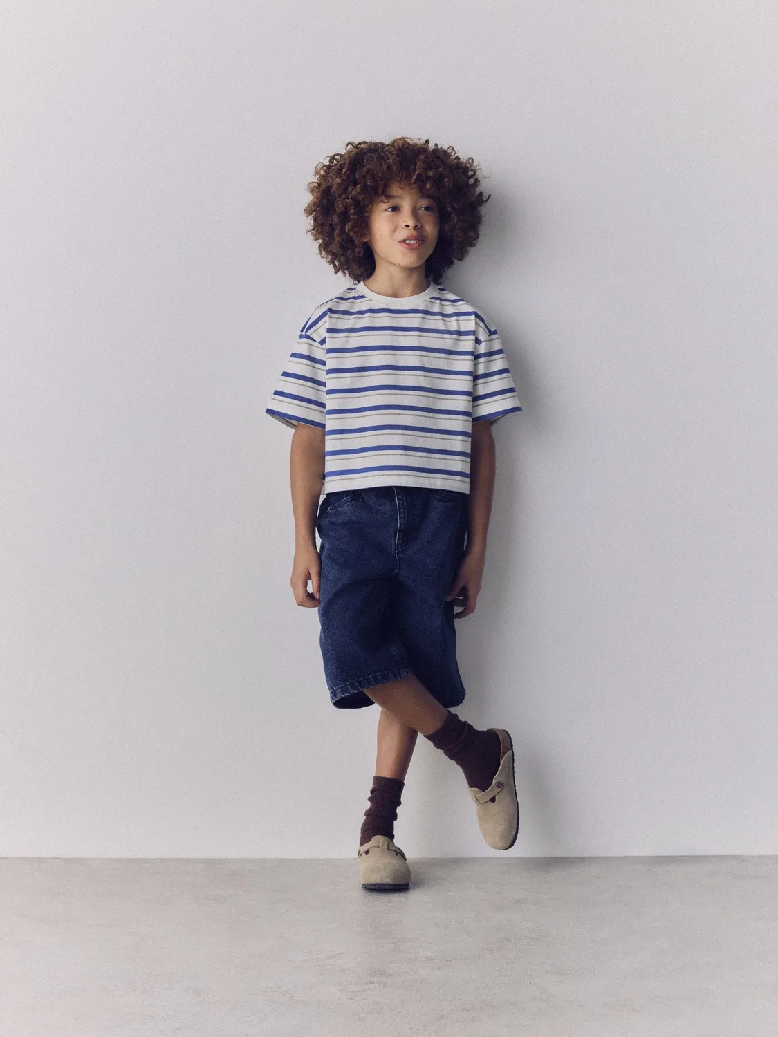 Набор футболок The Set 5 Pack Oversized Jersey, Blue/White/Green/Stripe — фото 4