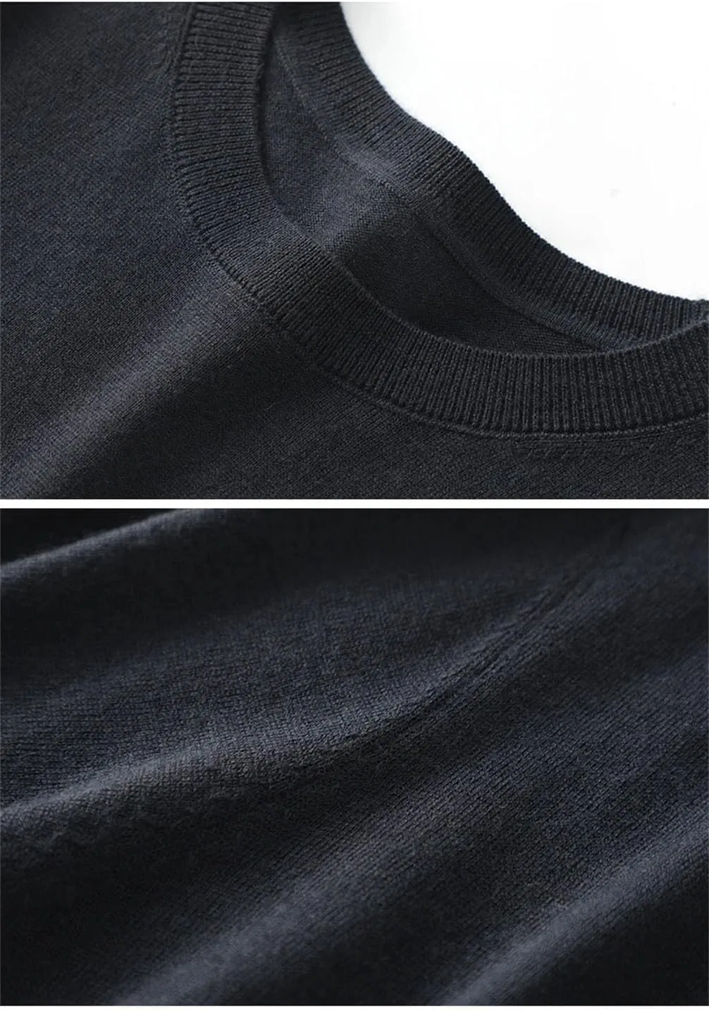 Мужская футболка с круглым вырезом Thin Knit, Navy Blue — фото 2