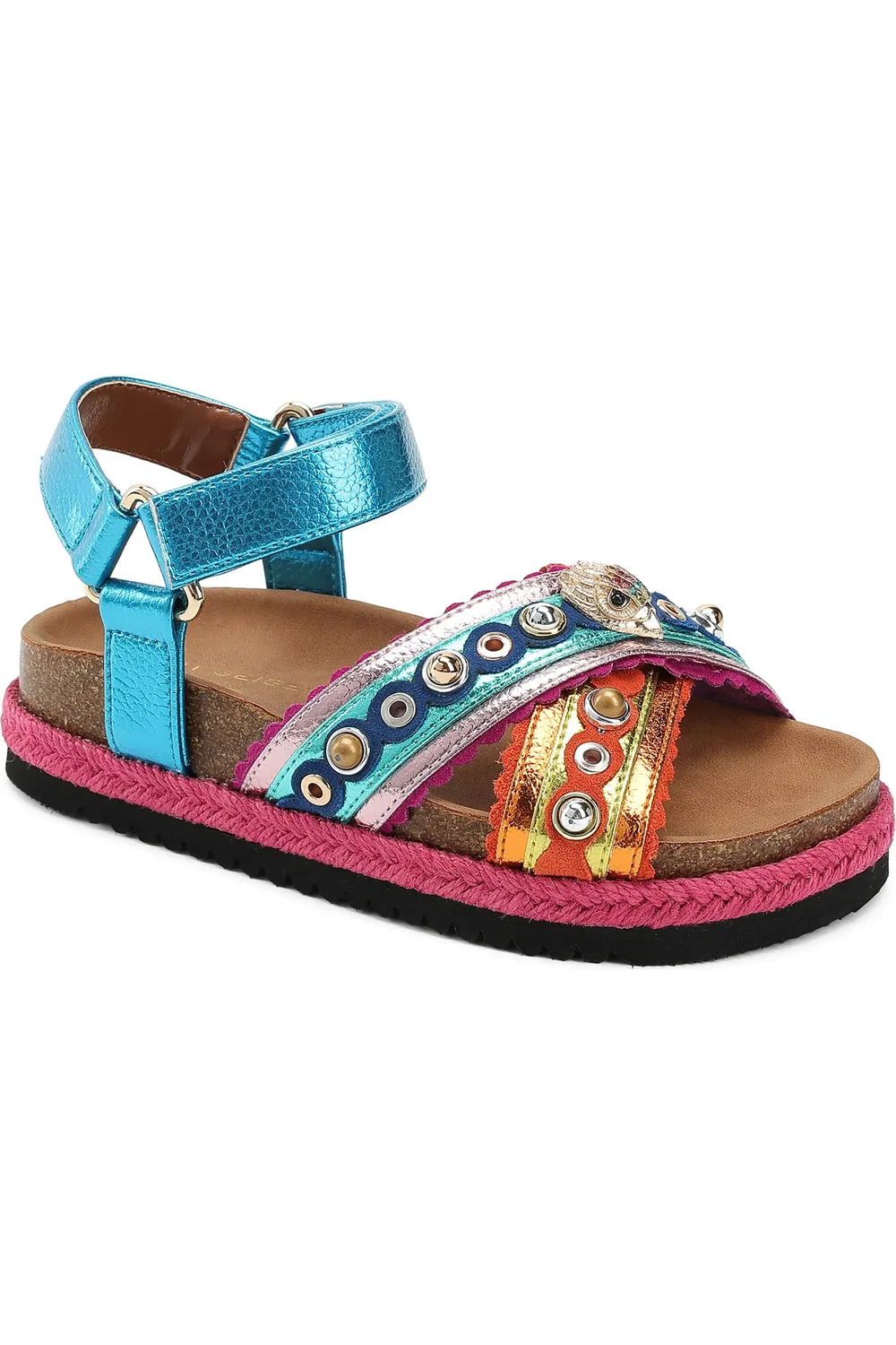 Сандалии детские с блестящими вставками Mini Kensington Kurt Geiger London, Pink Multi