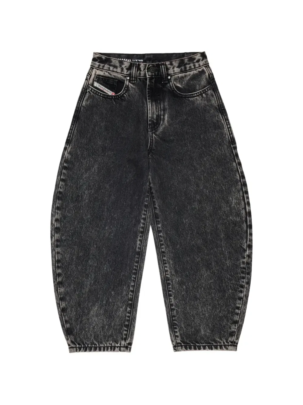Джинсы D-Milty с эффектом потертости Diesel Kids, серый