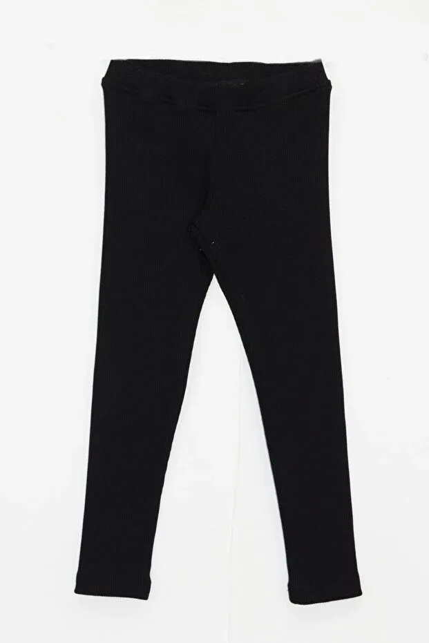 Детские леггинсы для девочек из кожзаменителя Dmb Boys & Girls, Black