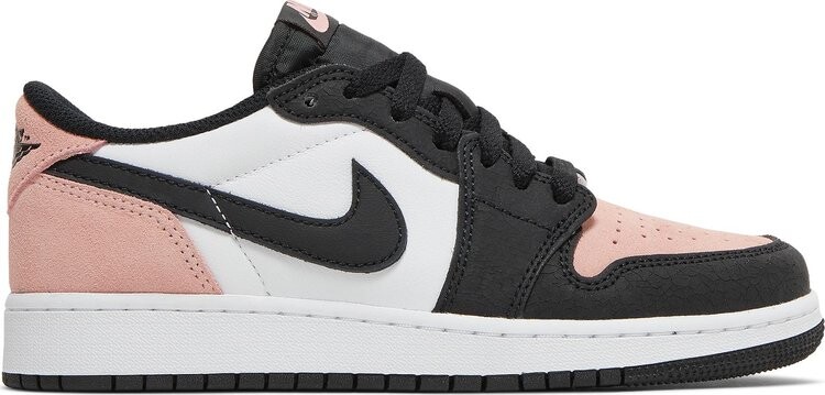 Кроссовки Air Jordan 1 Retro Low OG GS Bleached Coral, розовый