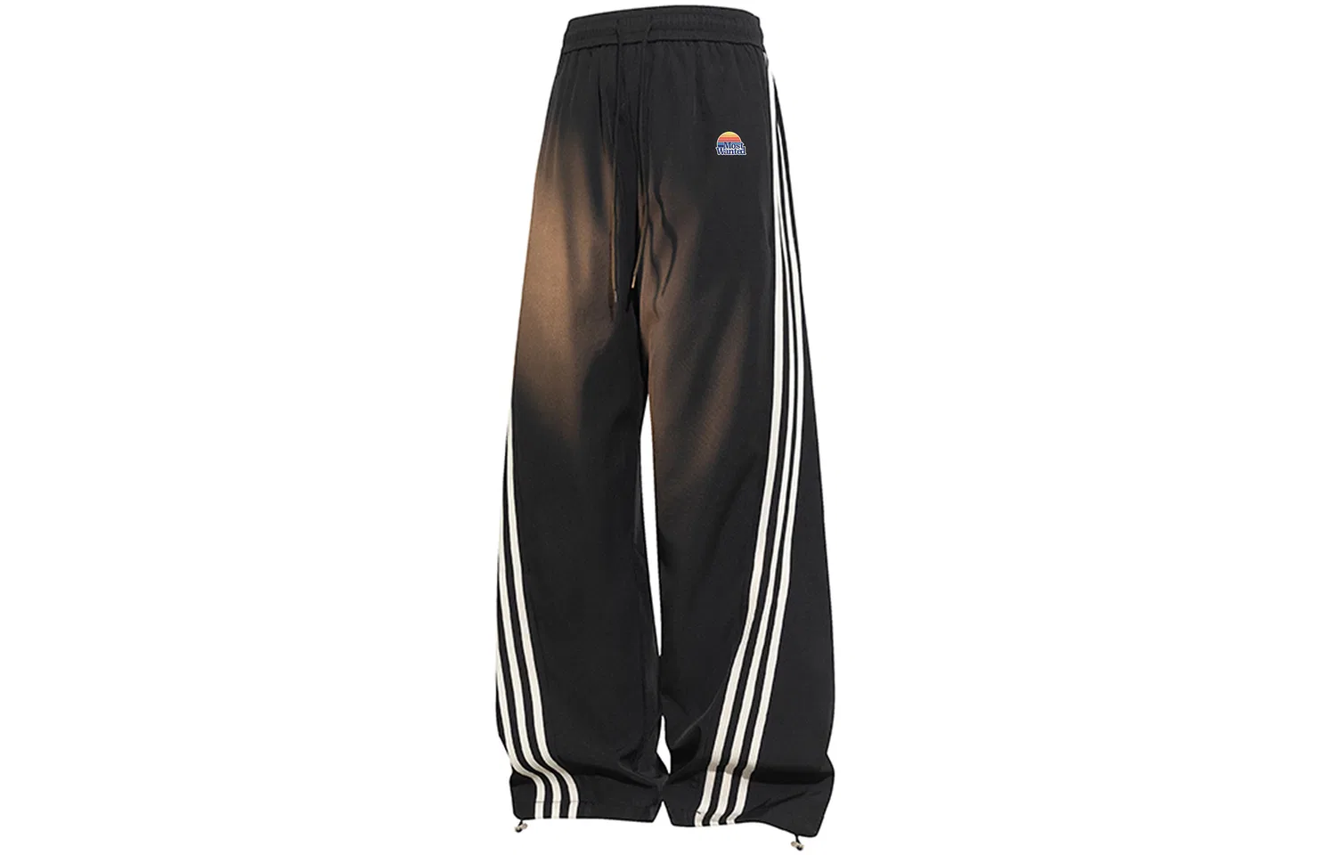 Детские брюки свободного кроя Casual Pants Unisex Moderate Straight Fit Pants MostwantedLab, Black