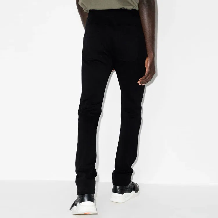 Мужские трикотажные спортивные брюки свободного кроя Knitted Sweatpants BALMAIN, черный — фото 4
