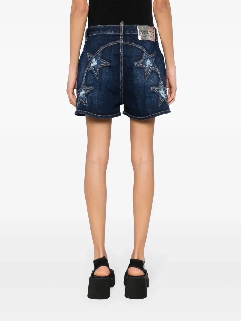 Джинсовые шорты Baggy Superstar Dsquared2, синий — фото 4