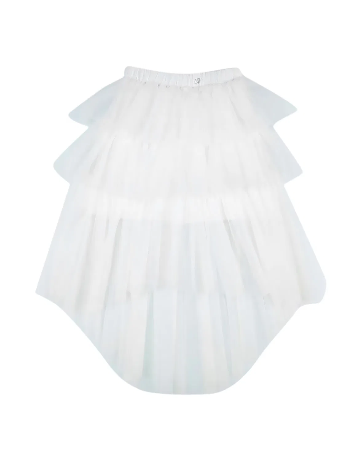 Детская юбка для девочек из фатина Miss Blumarine, белый
