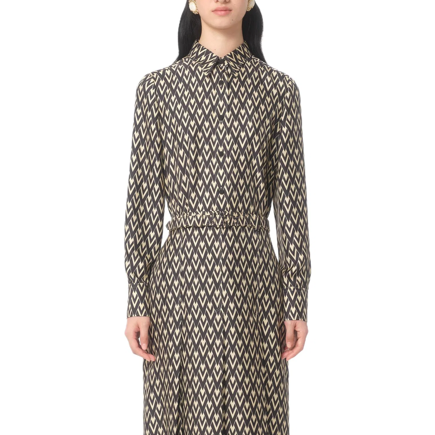 Женская рубашка Alexander McQueen, Ivory — фото 4