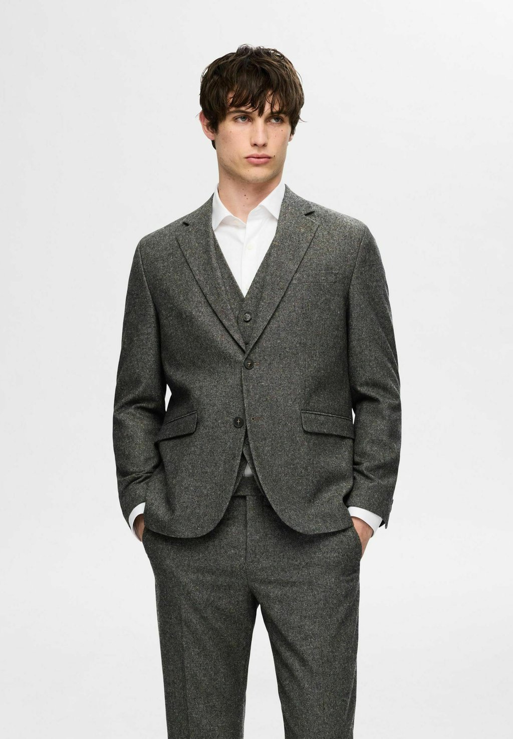 

Пиджак REGULAR FIT Selected Homme, серый