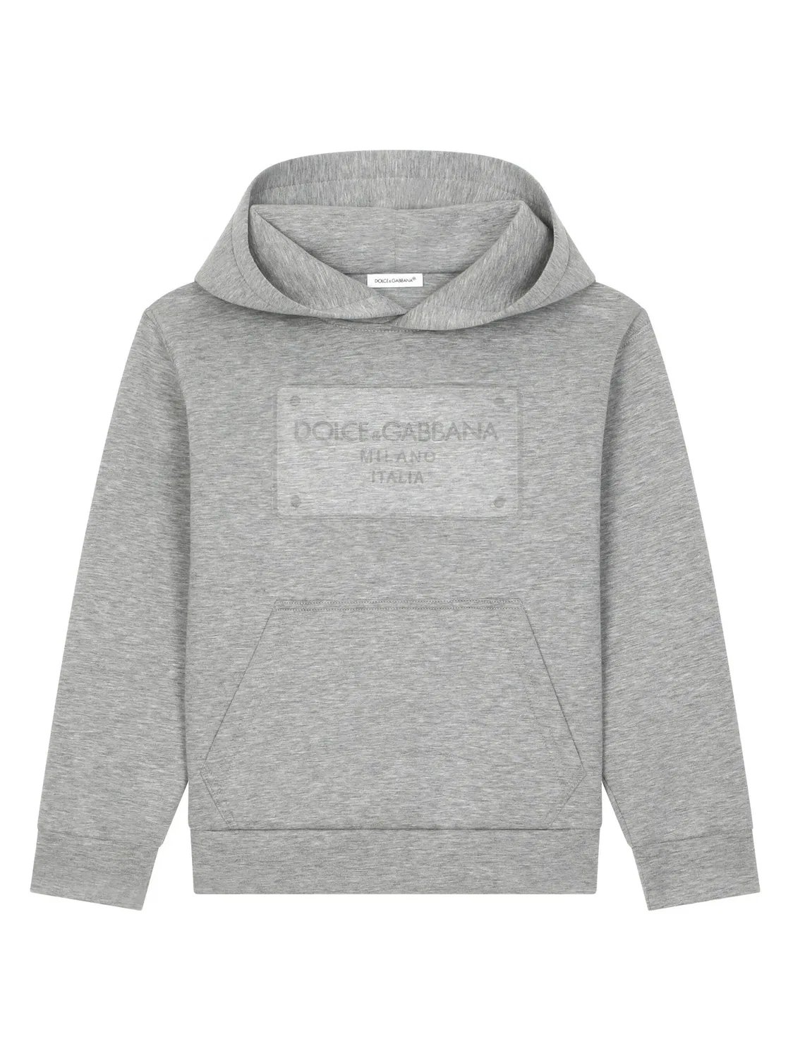 Худи с логотипом Dolce & Gabbana, серый