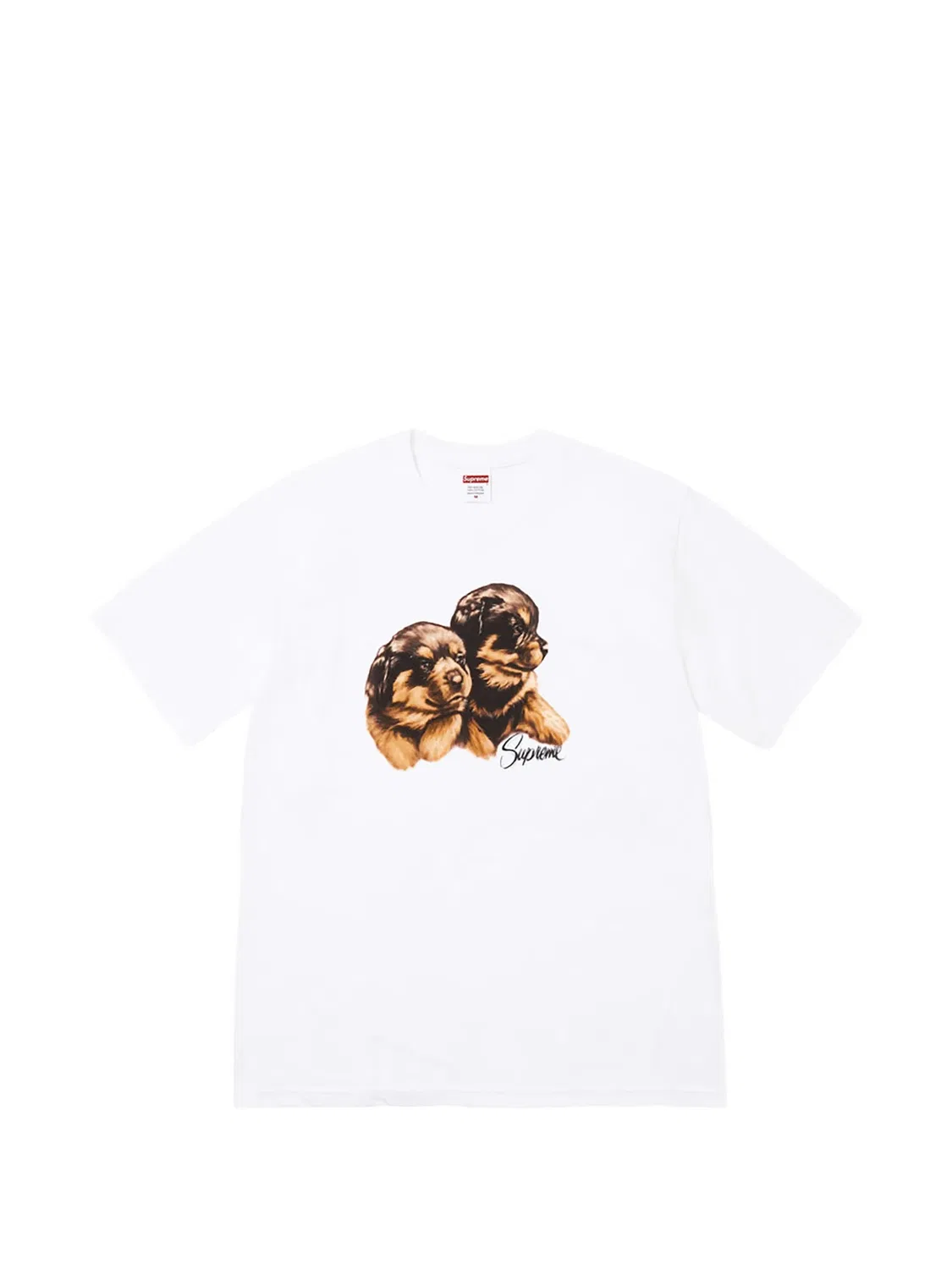 Футболка Puppies белого цвета Supreme, белый