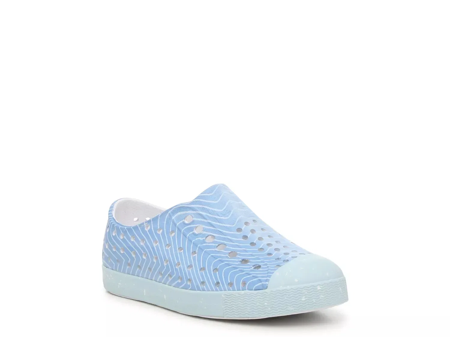 Кроссовки slip-on Jefferson, Light Blue Abstract Print, Native