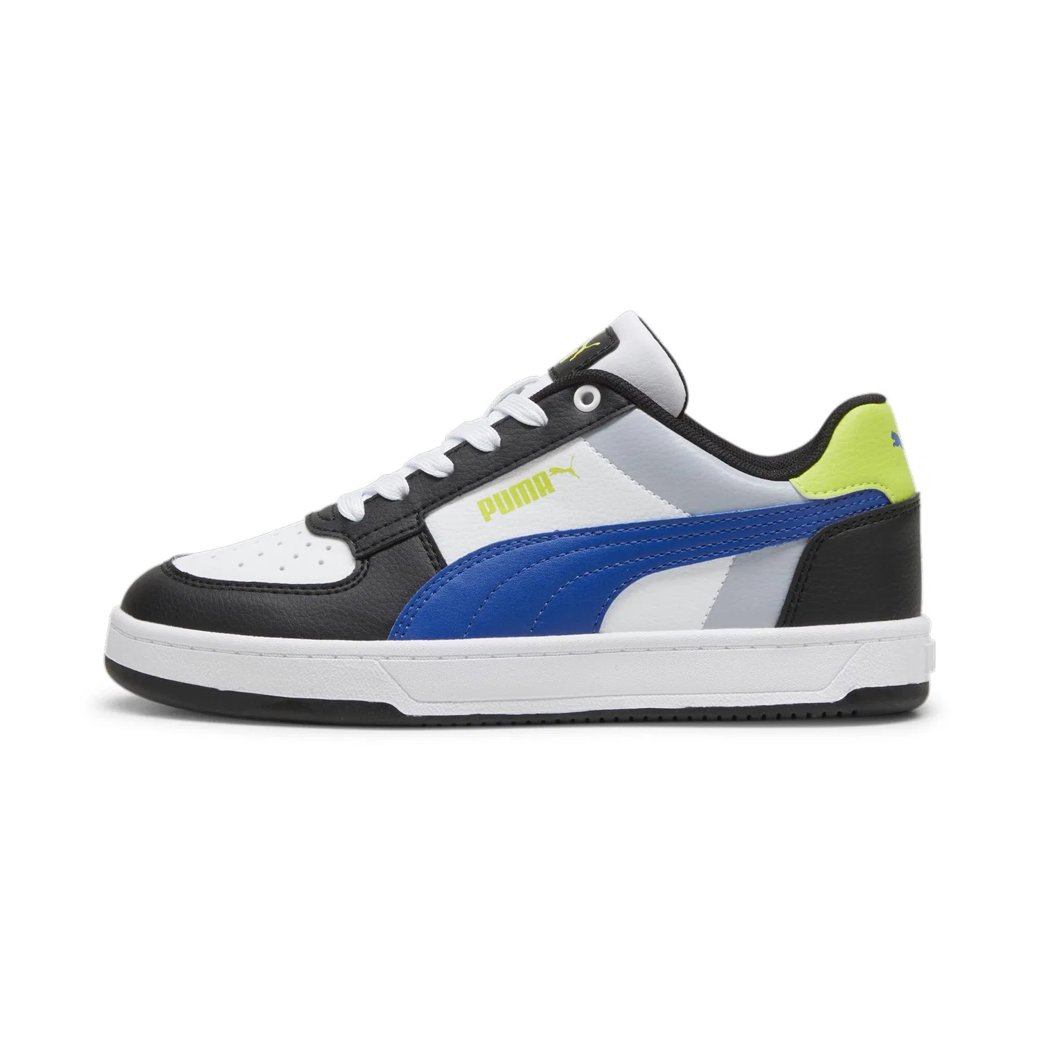 Детские кроссовки для мальчиков с низким верхом PUMA Caven 2.0 Jr PUMA, Cobalt Glaze Gray Fog Lime Pow Blue Green — фото 4