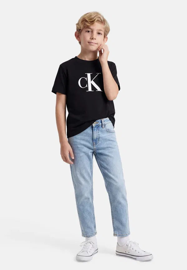 Комплект из двух футболок унисекс с логотипом Calvin Klein Jeans, белый/черный