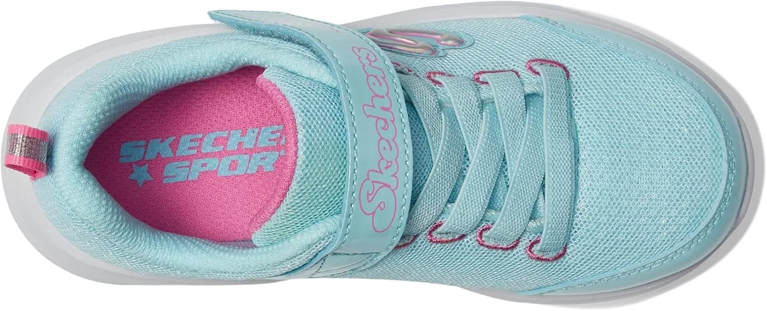 Детские кроссовки для девочек Sole Swifters Skechers, Aqua/Pink — фото 3