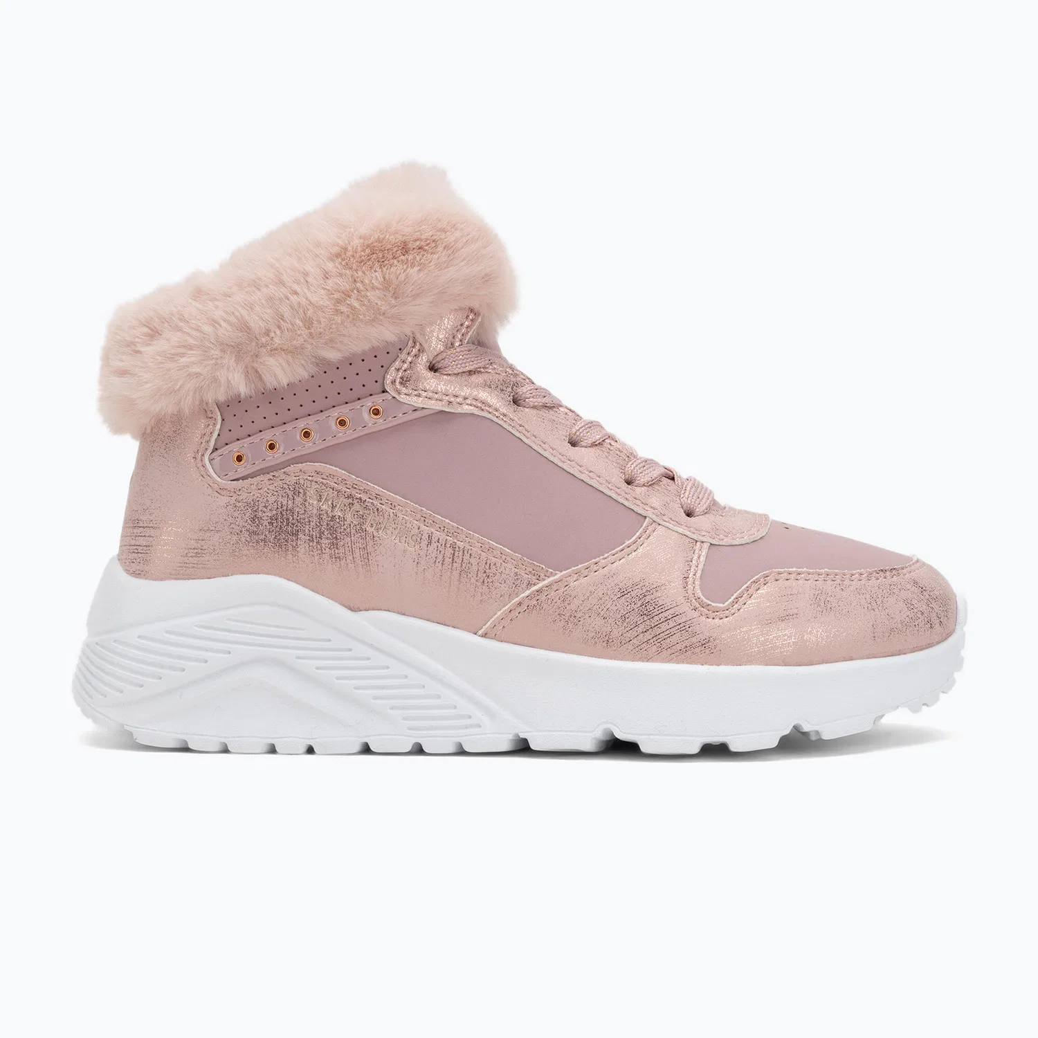 Детские кроссовки с высоким берцем Uno Lite Comfort Collar Skechers, Rosa — фото 2