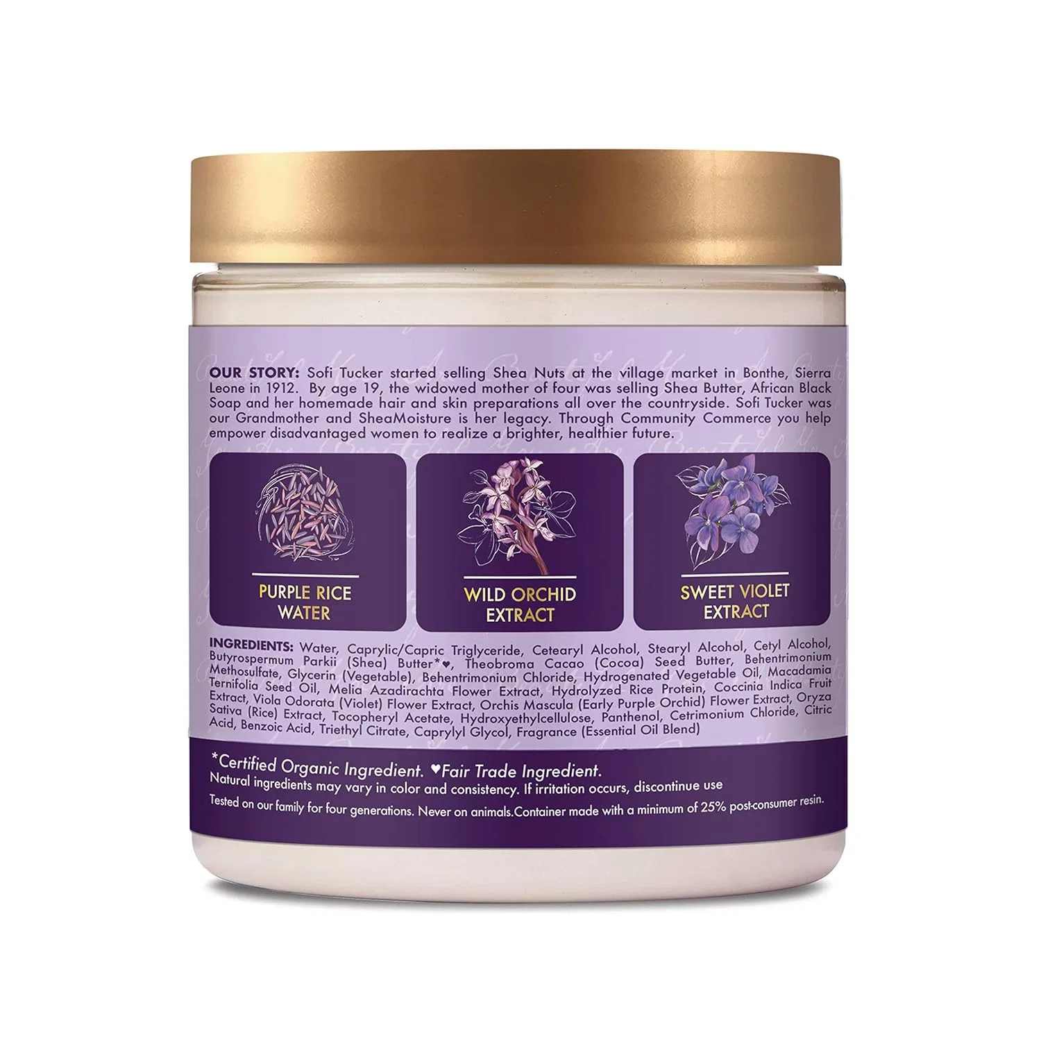 Увлажняющая маска для волос с рисовой водой Shea Shea Moisture — фото 3