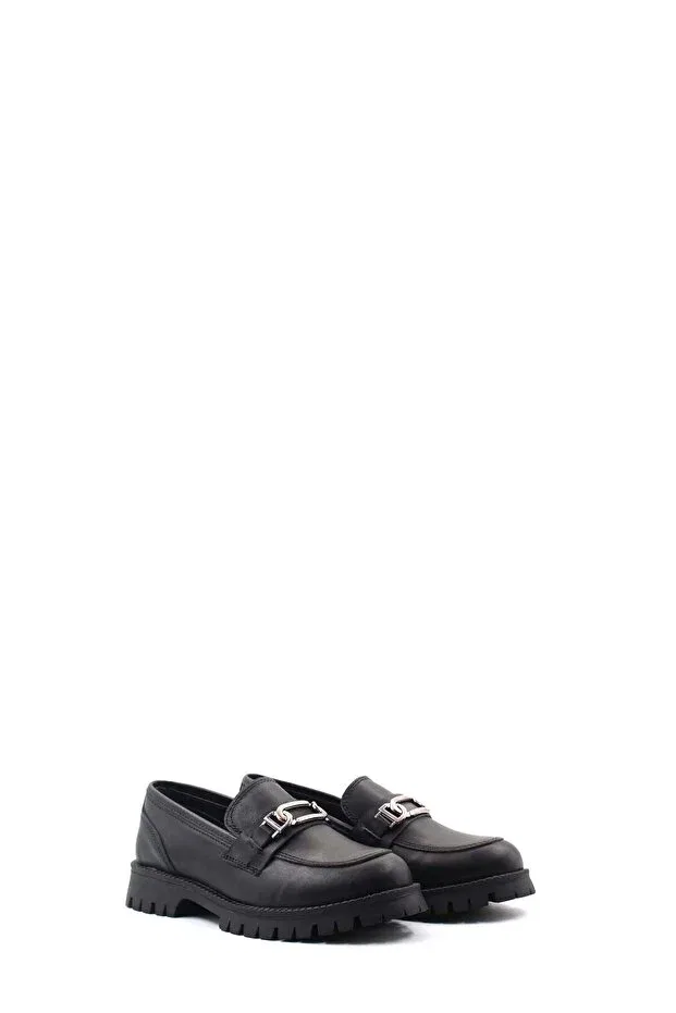 Детские туфли для девочек из натуральной кожи Fast Step, Black — фото 4