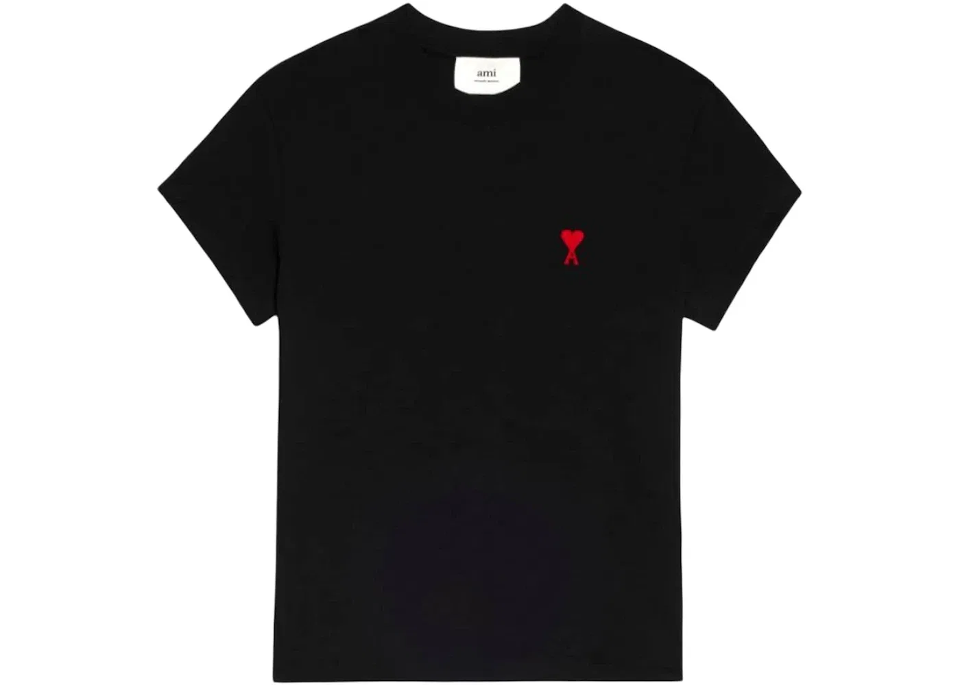 Унисекс футболка с принтом T-Shirt Ami Paris, Black/Red