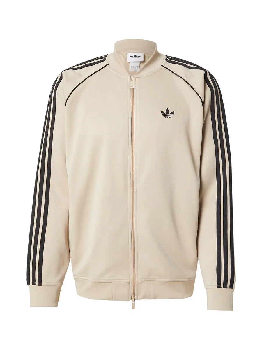 Куртка ADIDAS ORIGINALS Between-Season Jacket 'Adicolor Classic' в серо-бежевом цвете