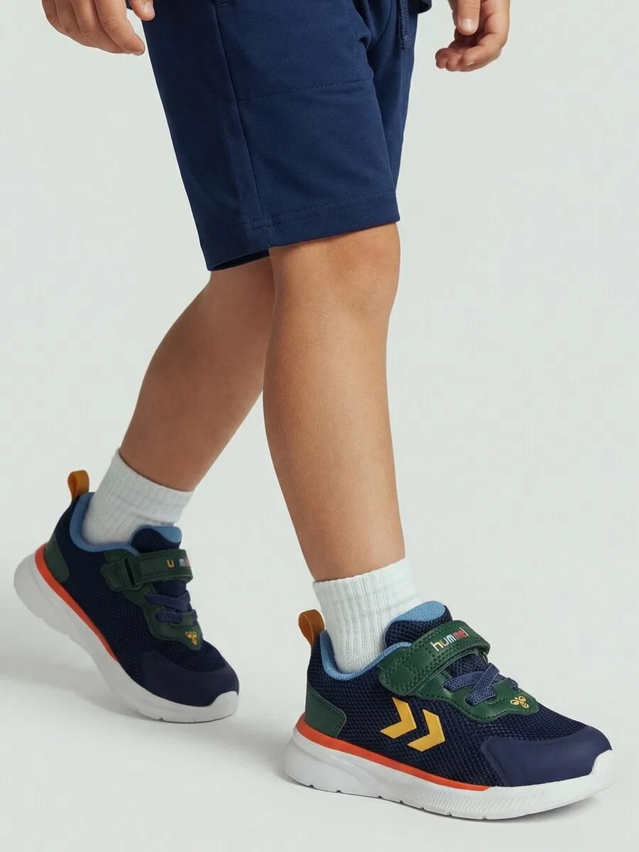 Спортивные кроссовки Hummel темно-синего цвета — фото 2