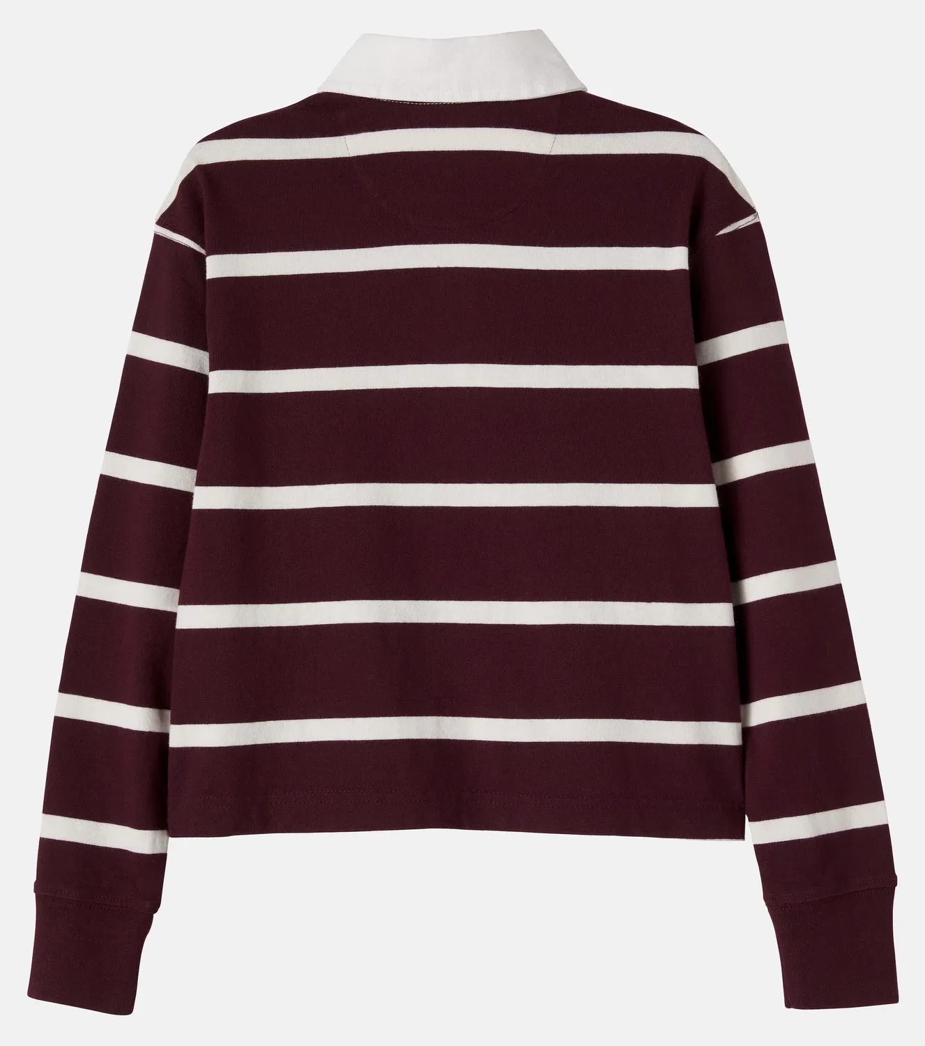 Свитер-поло хлопковый Polo Ralph Lauren Kids, бордовый — фото 3