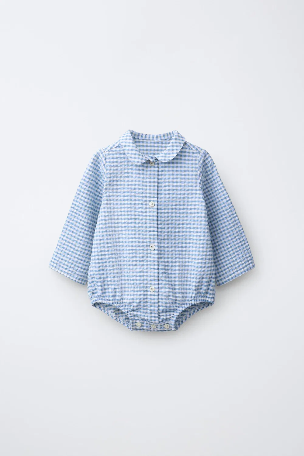 Боди с принтом в клетку ZARA, Blue