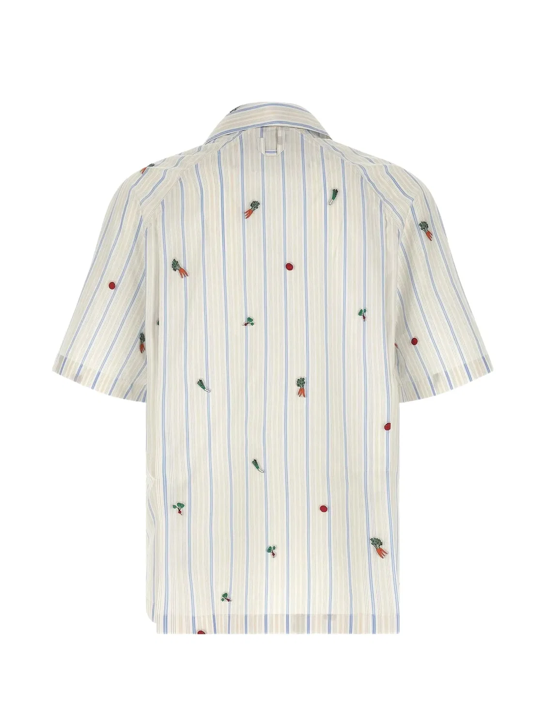 Жаккардовая рубашка The Romarin в полоску Jacquemus, нейтральные цвета — фото 2