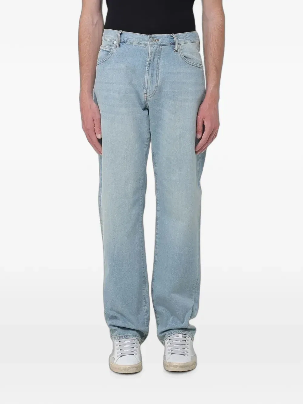 Прямые джинсы J70 Emporio Armani, синий