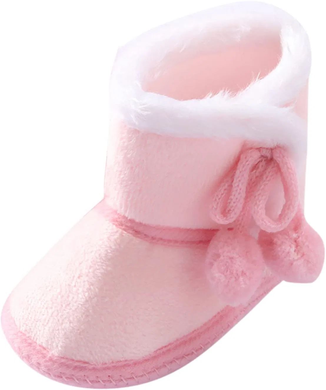 Детские зимние ботинки с меховой подкладкой для мальчиков и девочек, Pink
