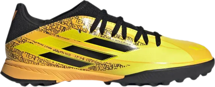Кроссовки Adidas X Speedflow.3 TF J 'Solar Gold Bright Yellow', золотой — фото 2