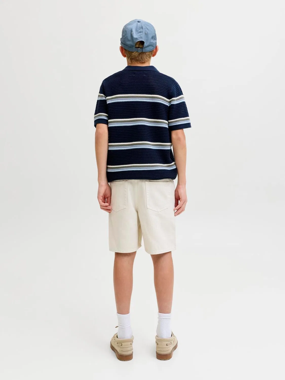Шорты джинсовые, свободная посадка JACK & JONES JUNIOR, песочный нейтральный — фото 3