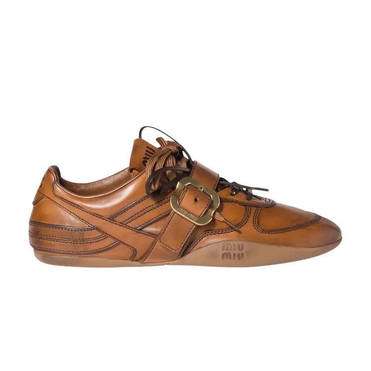 Кроссовки Miu Miu Wmns Buckle Sneaker 'Cognac'