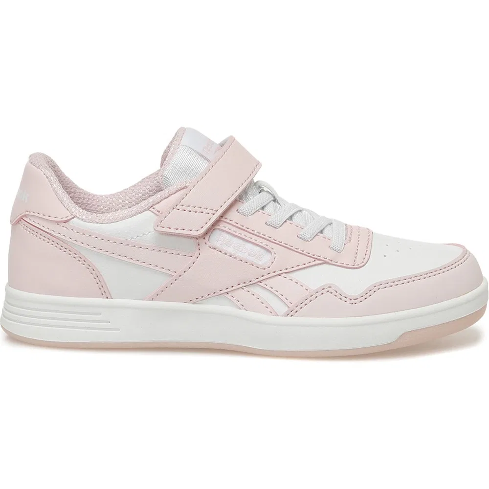 Кроссовки детские Reebok Court Advance Elastic Lac для девочек, белые, на эластичной шнуровке