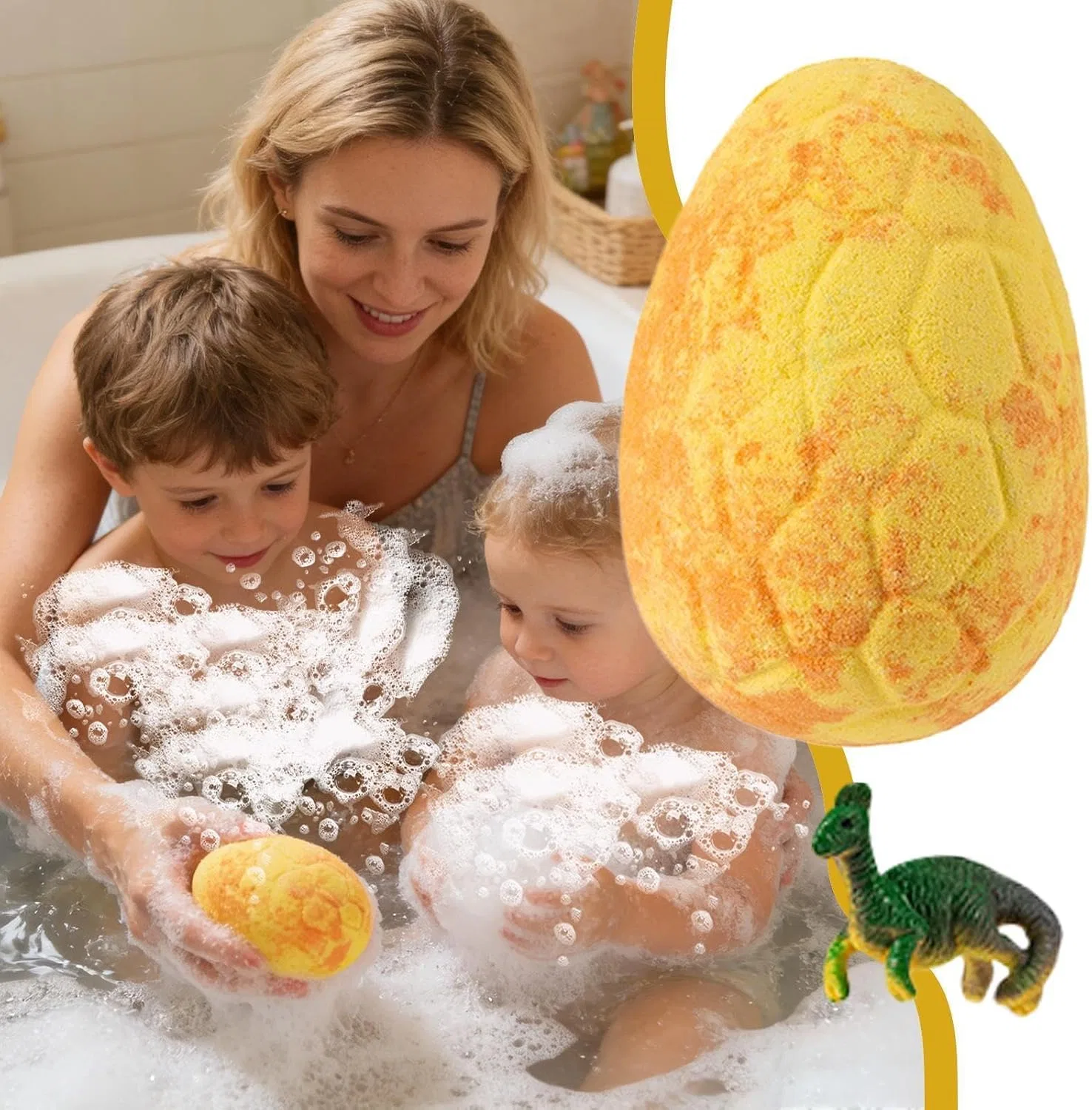Generisch Бомбочка для ванны Динозаврик-яйцо, 120g — фото 3
