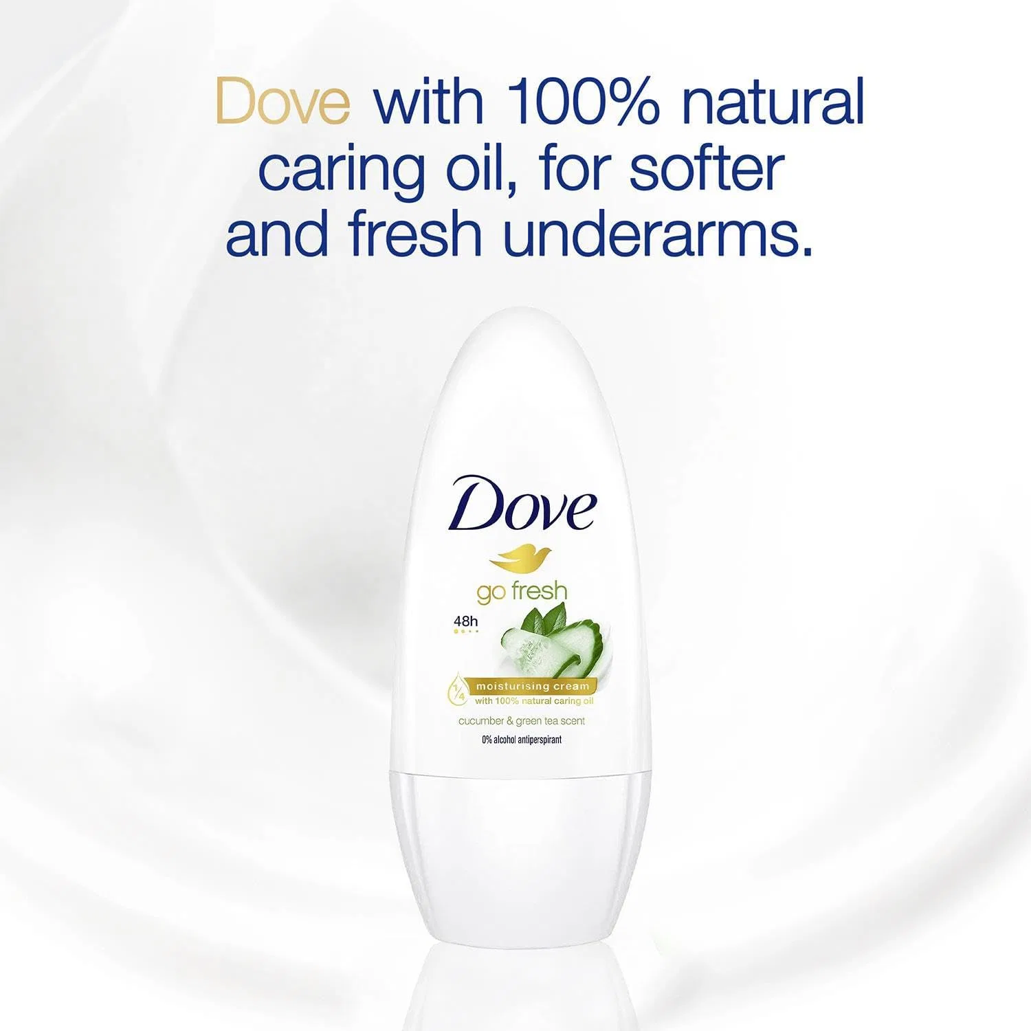 Дезодорант-ролик Dove Go Fresh 50 мл, Зеленый чай и огурец, набор 3 шт — фото 4