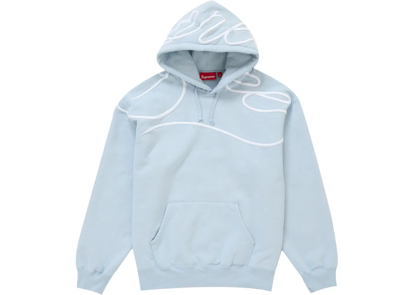 Мужской худи с принтом Supreme, Dusty Blue