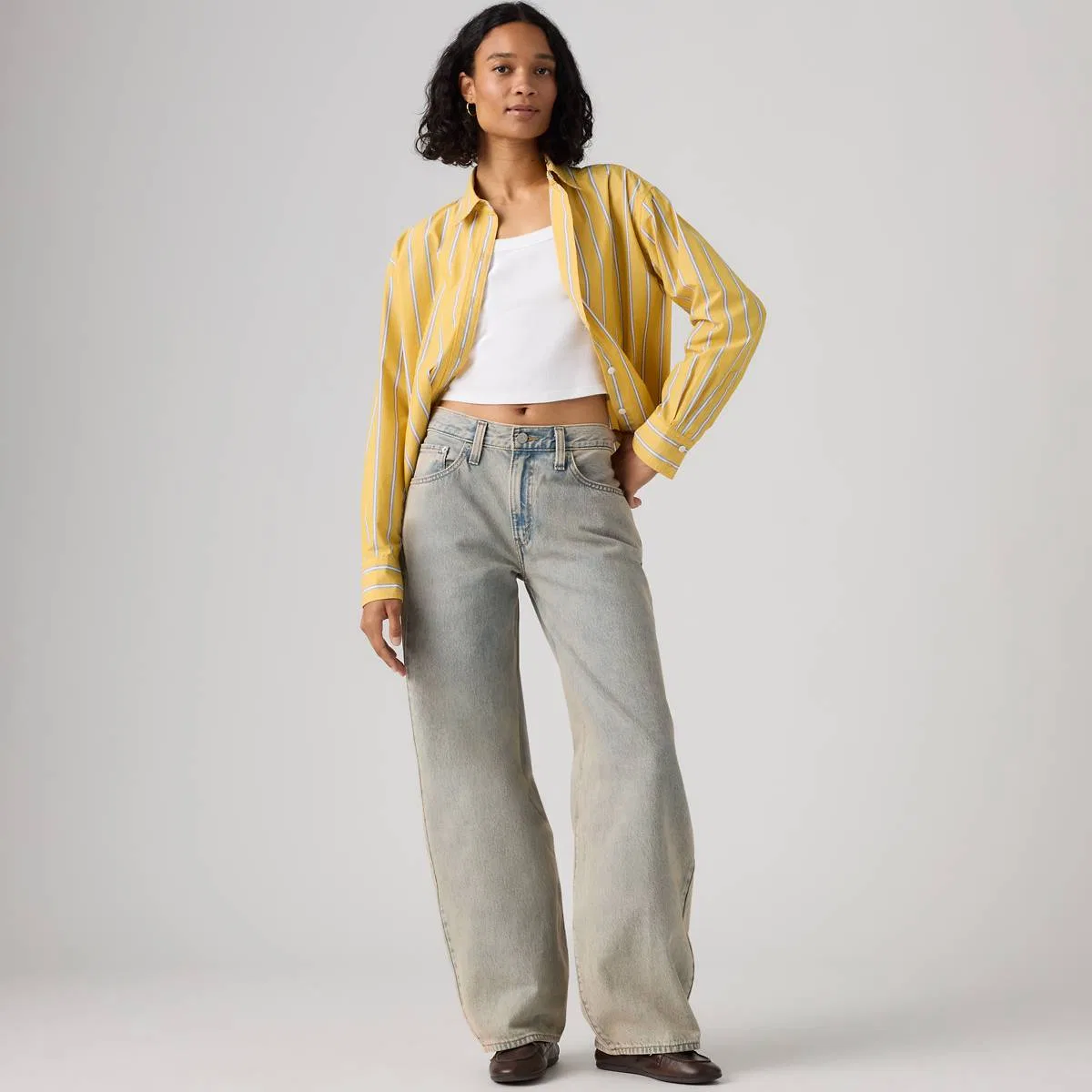 Женские джинсы-баллоны Middy Levi's, Mine Time Psk - Grey