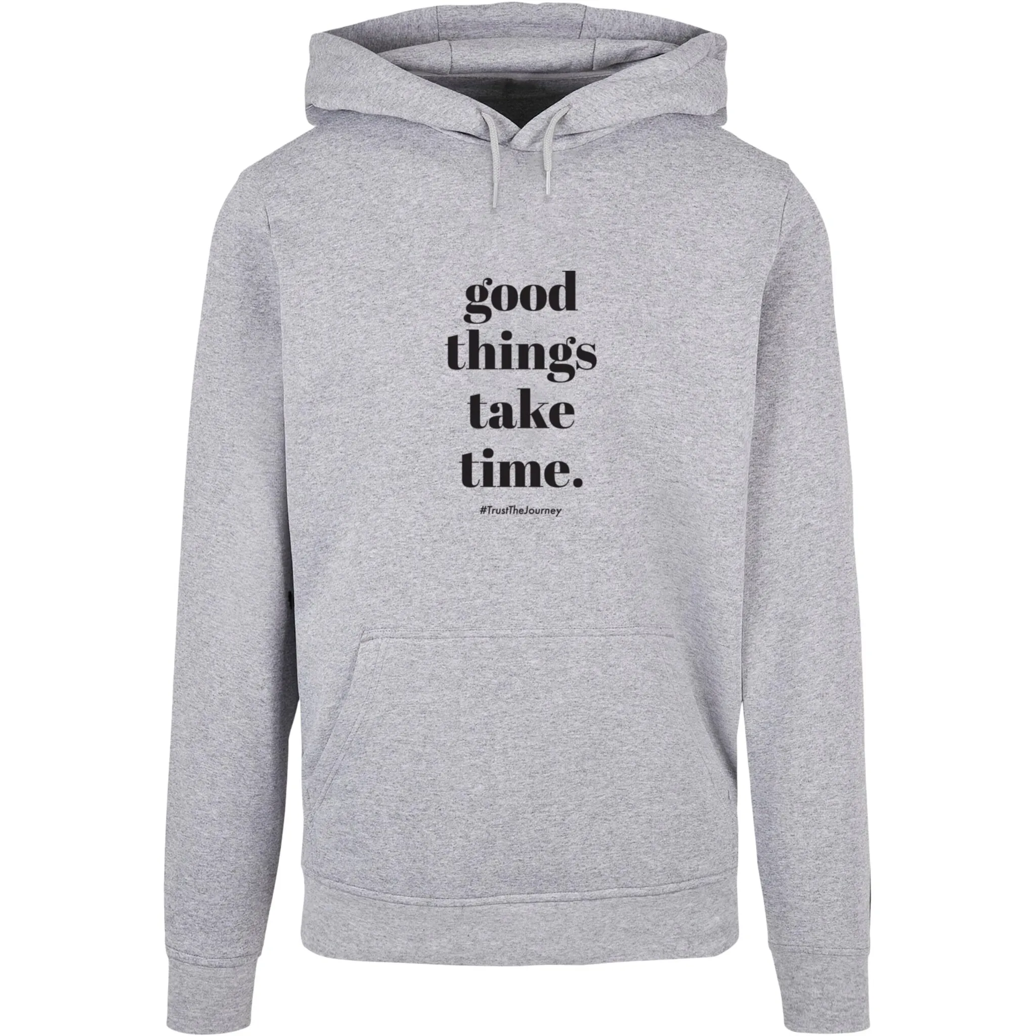 

Толстовка с капюшоном Merchcode " Merchcode Men's Good Things Take Time Basic Hoody", серый