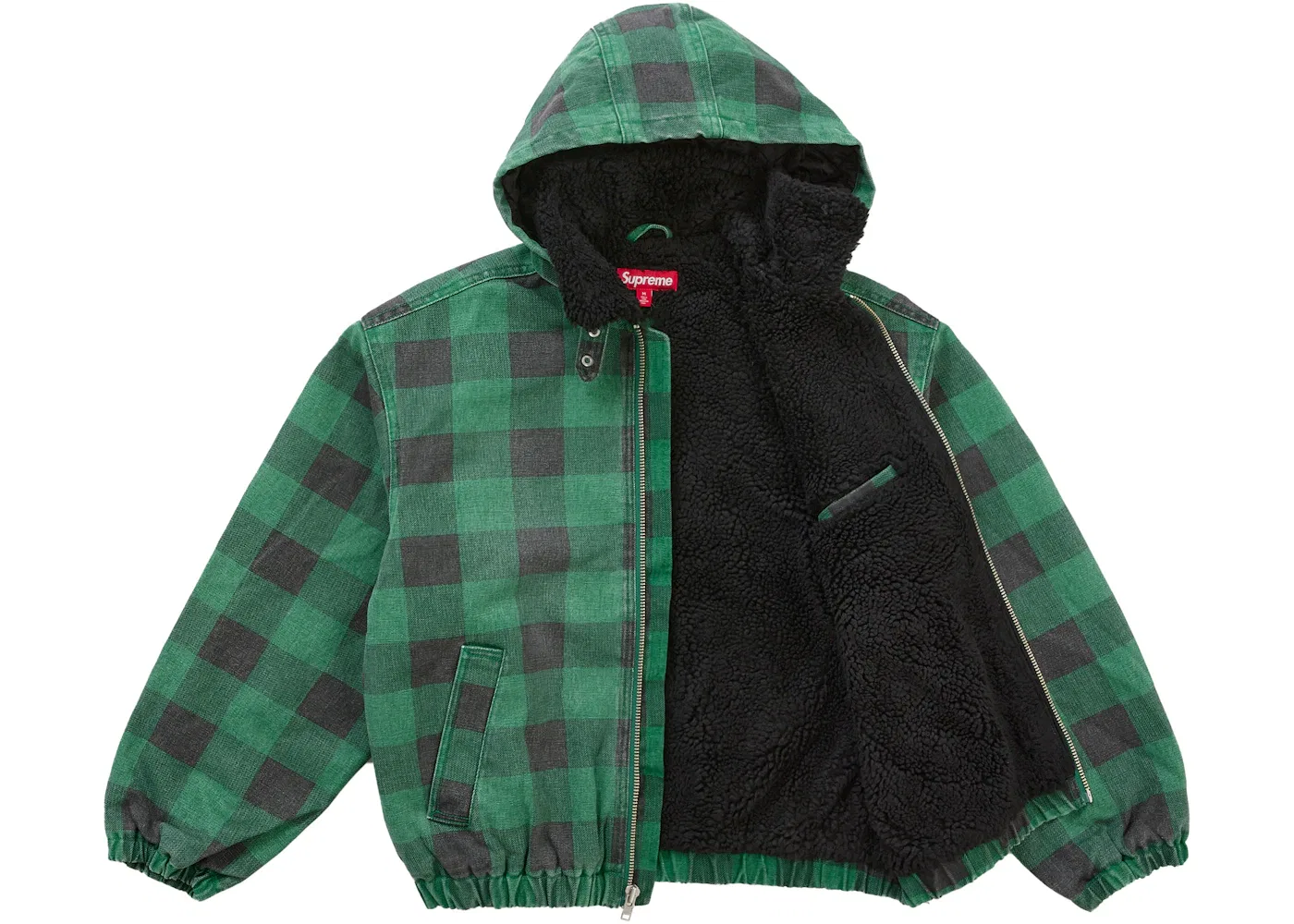 Мужская куртка-бомбер с принтом в клетку Jacket (FW25) Supreme, Plaid — фото 2