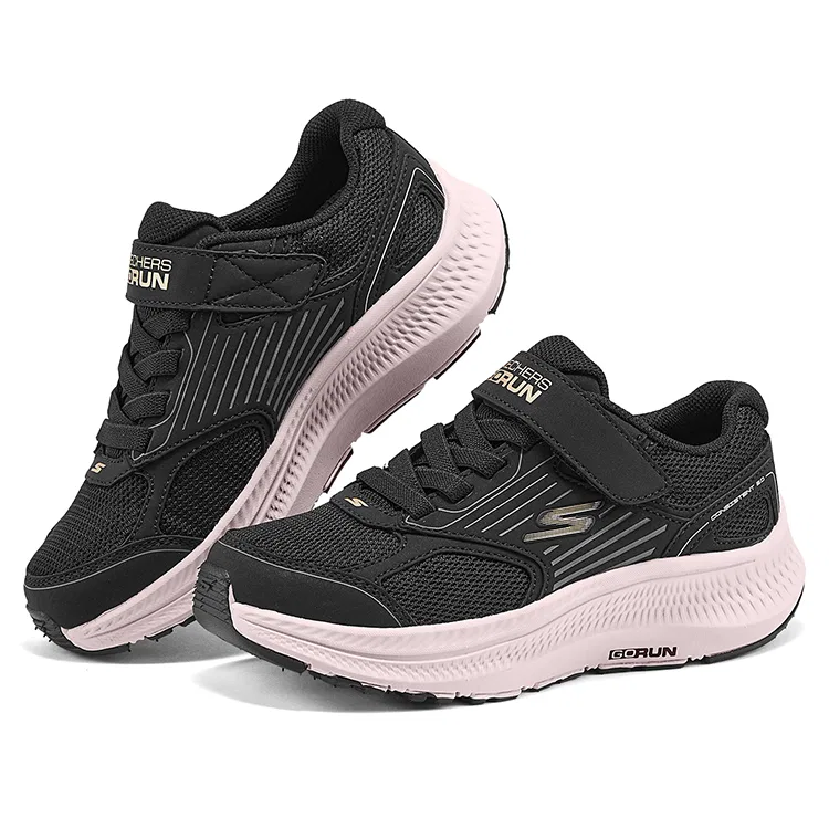 Детские кроссовки с амортизацией Skechers Kids, Black/Rose Gold — фото 3