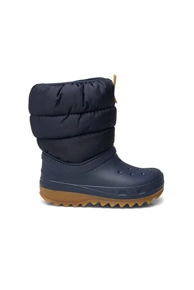 Детские ботинки для девочек с водоотталкивающим покрытием Classic Neo Puff Boot Crocs, Navy Blue