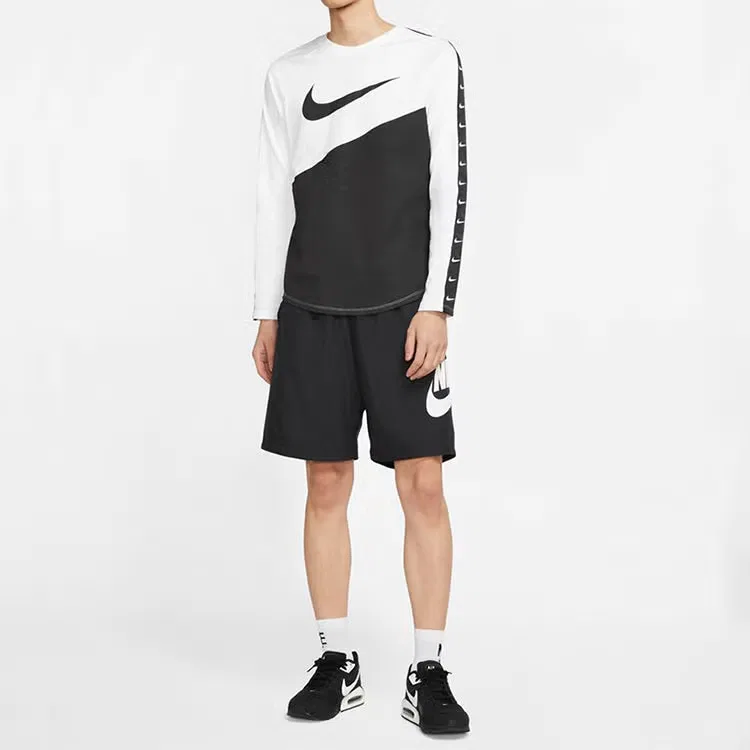 Шорты спортивные тренировочные с логотипом Nike, черный — фото 3