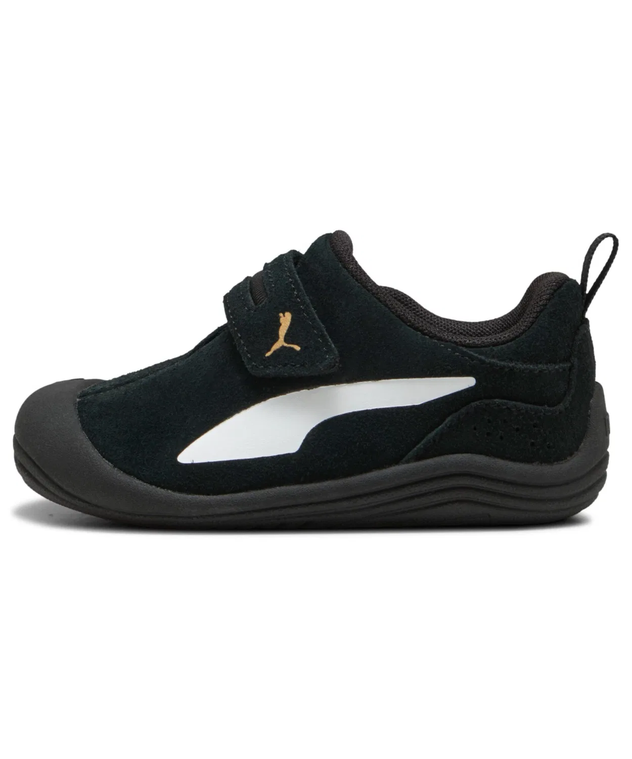 Детские кожаные кроссовки с принтом Puma Kitten Premium V PUMA, Black/White