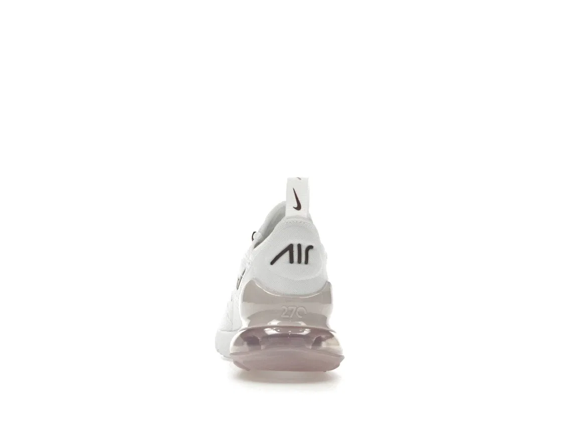 Детские кроссовки Lifestyle Nike Air Max 270, White/Burgundy Crush/Platinum Violet — фото 4
