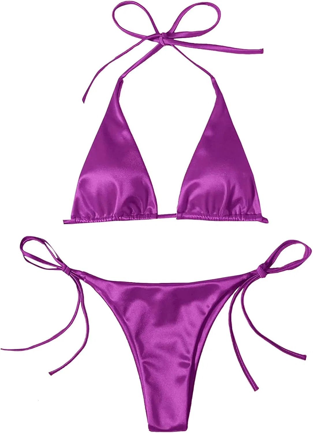 Женский бикини-комплект с высокой талией Brazilian, Purple