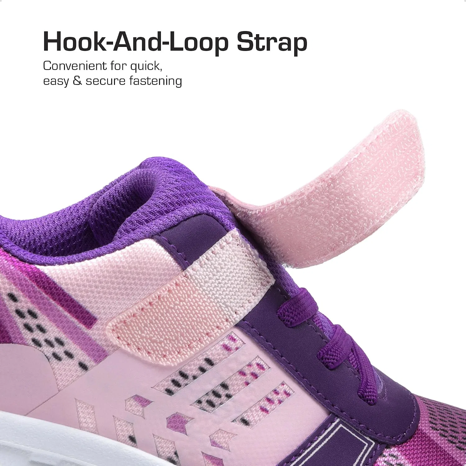 Детские кроссовки для девочек DREAM PAIRS, Pink/Purple — фото 3