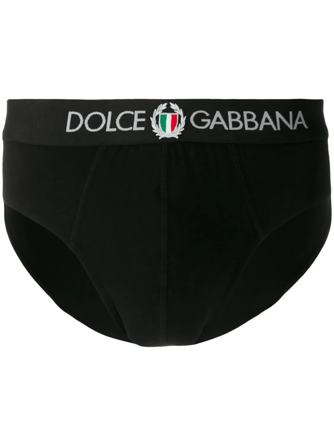 Брифы с вышитым логотипом Dolce & Gabbana, черный
