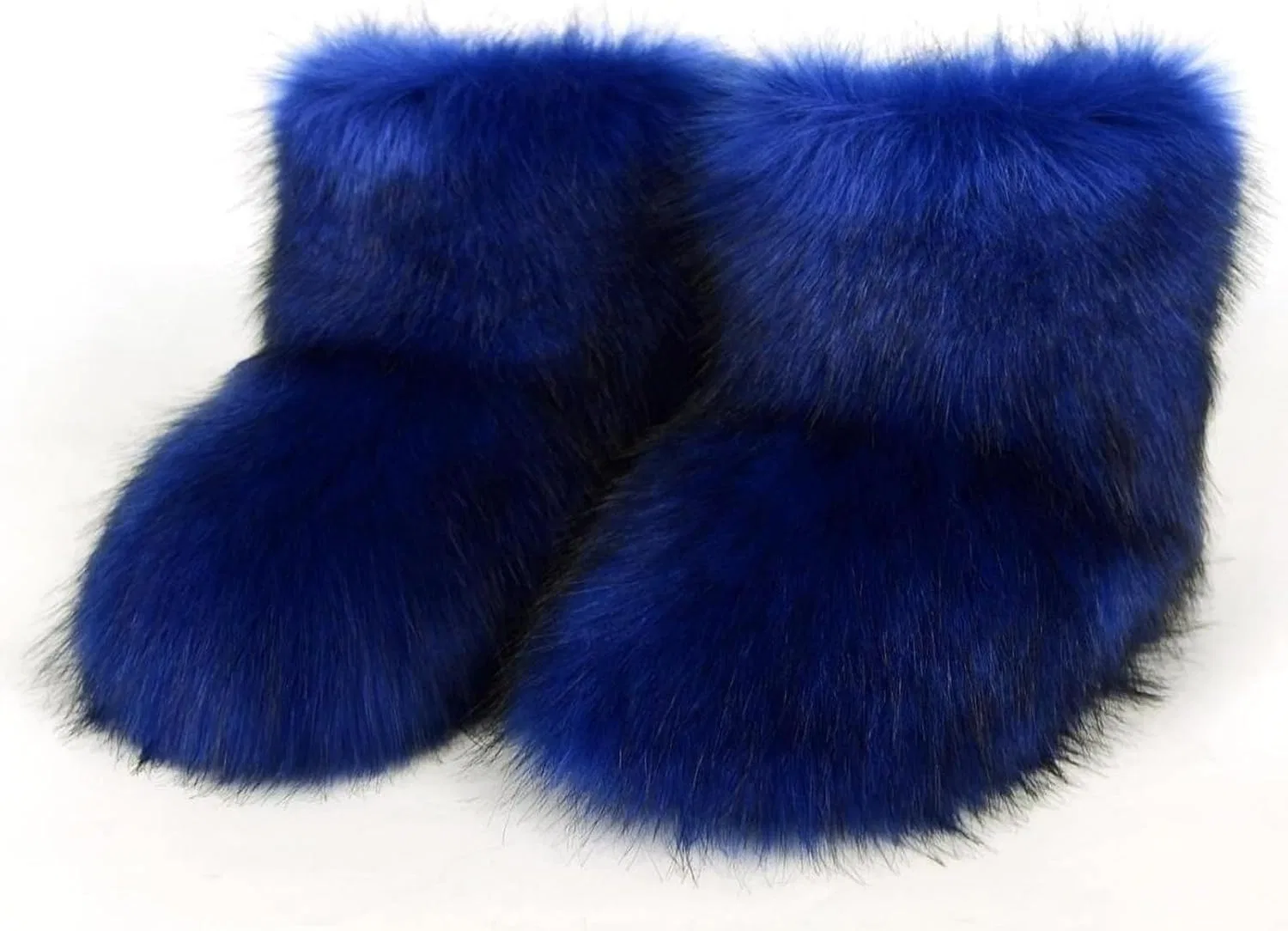 Детские зимние сапоги для девочек с искусственным мехом Urmycos, Royal Blue — фото 2