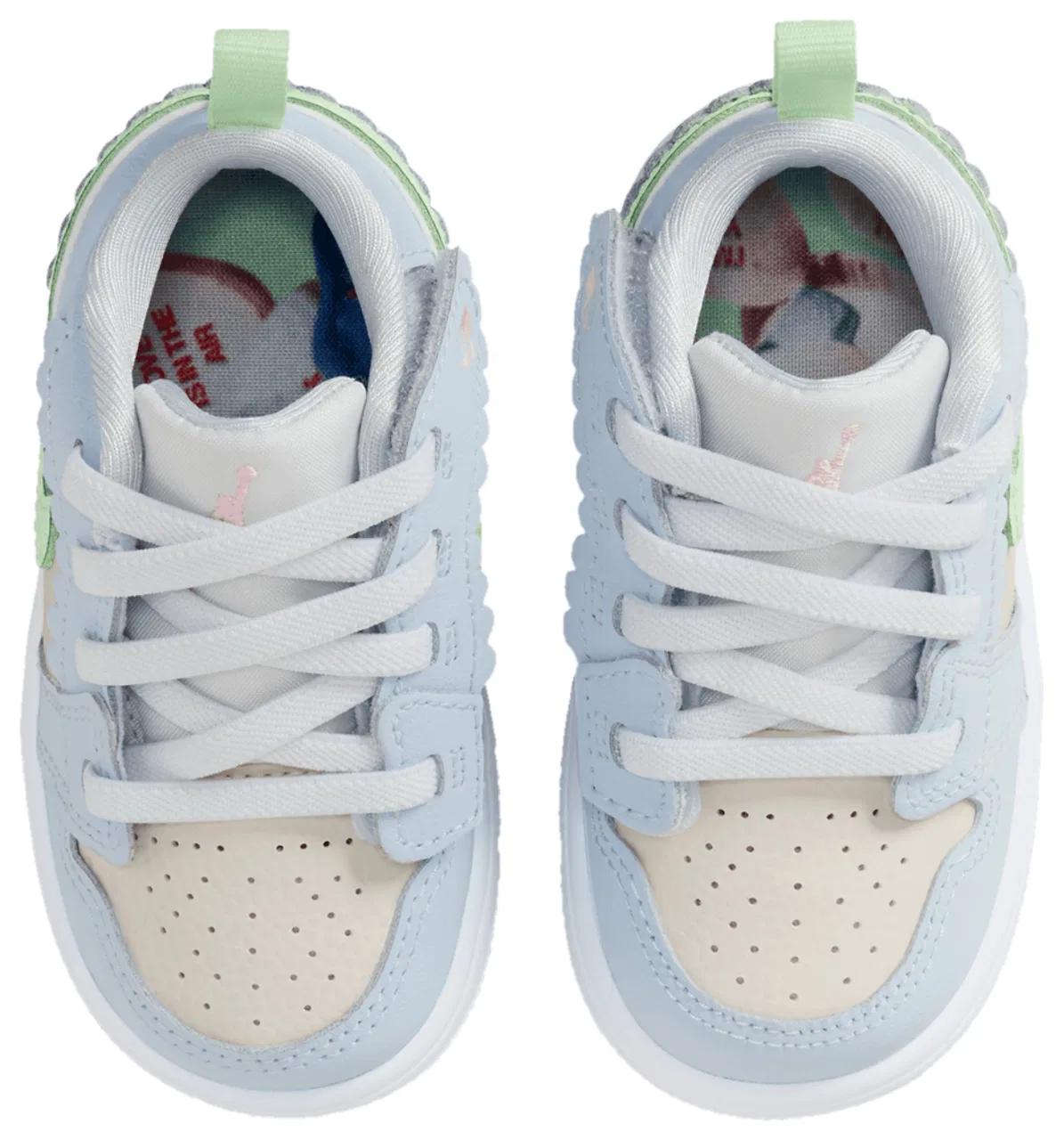 Кроссовки для девочек AJ 1 Low ALT SE Fem Jordan, цвет Sail/Half Blue/Vapor Green — фото 4